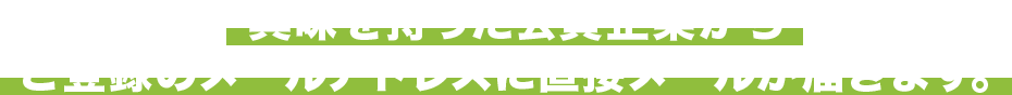 興味を持った会員企業からご登録のメールアドレスに直接メールが届きます。